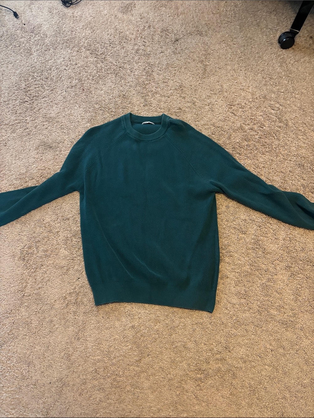 Men's Large Crewneck Sweater in Deep Teal